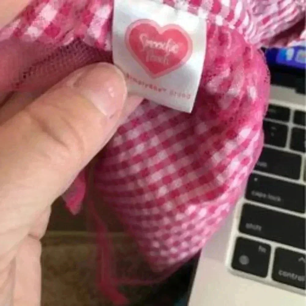 Dog Dress Smoochie Pooh Pink Overall checkered